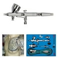 thumbnail image 3 of Pinkiou Double Action Airbrush Kit Air Brush Spray Gun with 0.3mm/0.2mm/0.5mm Needles and Air Hose for Temporary Tattoo Nail Art Car Hobby, 3 of 6
