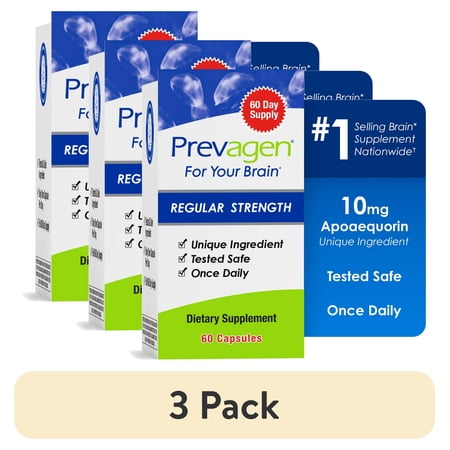(3 pack) Prevagen Regular Strength Capsules, 60 Ct