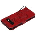 thumbnail image 6 of Samsung Galaxy S10 Wallet Case, Dteck Embossed Butterfly Flip PU Leather Folio Stand Case Cover Built-in Card Slots & Money Pocket, with wrist Strap, For Samsung Galaxy S10 6.1 inch, Red, 6 of 6