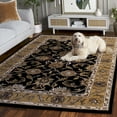 thumbnail image 3 of SAFAVIEH Classic Holly Oriental Wool Area Rug, Black/Gold, 5' x 8', 3 of 13