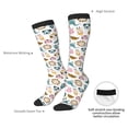 thumbnail image 6 of Fotbe Cartoon Animals print Women's Men's Novelty Crew Socks Cotton Socks Knee High Socks for Walking,Running,Nurses,Pregnancy, 6 of 8