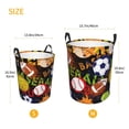 thumbnail image 5 of Balery Balls Round Laundry Basket with Handles Waterproof Freestanding Laundry Hamper for Clothes Toys in the Dorm and Family-Medium, 5 of 8