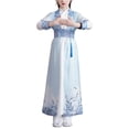 thumbnail image 6 of Chinese Traditional Hanfu Dress Suit for Boys and Girls Han Dynasty Ancient Party Dress Culture Clothing for Halloween, Easter, Christmas Festival, 6 of 9