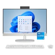 HP 23.8" All-in-One Desktop Computer, FHD IPS Touchscreen PC, 13th Gen Intel Core i5-1334U Processor, 8GB RAM, 512GB SSD, Windows 11 Home, 1080p IR Camera, Wi-Fi 6, Wireless Keyboard & Mouse