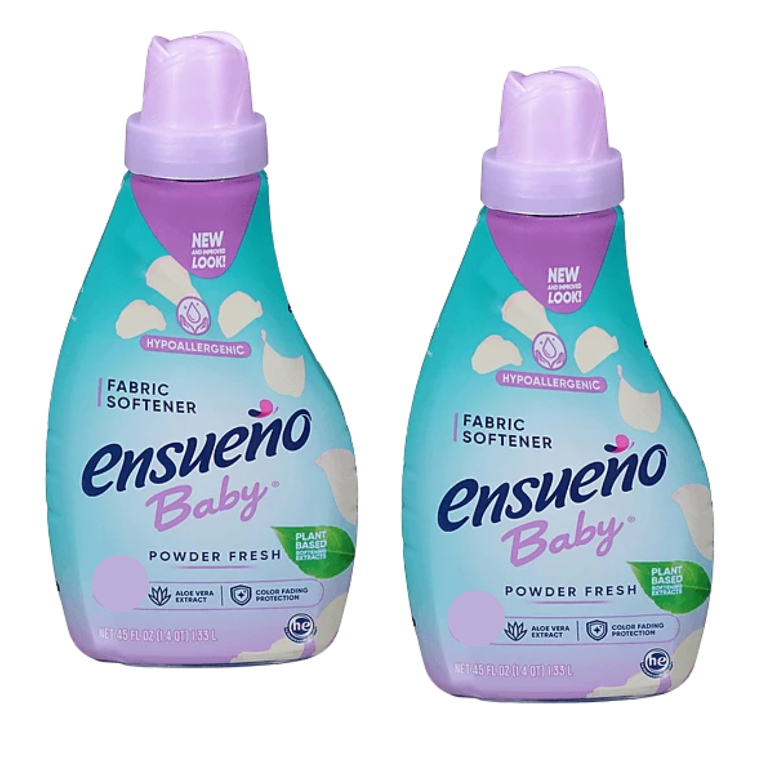 Ensueno Baby Powder Scent Liquid Laundry Fabric Softener with Aloe Vera