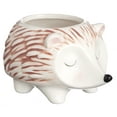 thumbnail image 4 of Leisure Arts Hedgehog Ceramic Vase Floral Pot 4x6x3.38 Inch, 4 of 8
