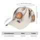 thumbnail image 2 of Balery Brown Cat Cartoon Gorra de béisbol de tamaño ajustable para correr, entrenar y actividades al aire libre. Gorra de papá para todas las estaciones., 2 of 6
