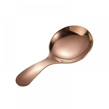 

304 Stainless Steel Tea Spoon Creative-Home Seasoning Scoops Sockets Round Bad Cream-Spoon Dessert Spoon Cake Spoon Scoicle - Ya