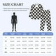 thumbnail image 4 of Balery Black and White Checkerboard Pijama para Hombre de Dos Piezas con Manga Larga, Conjunto de Dormir y Descanso Suave con Bolsillos-Medium, 4 of 7