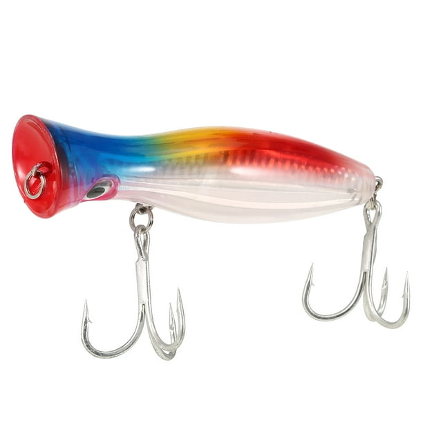 Yangxue002 12cm / 45g Large Popper Lure Artificial Seal Lure 3d Eyes Hard Popper Fishing Lure With Hooks And Ring For Saltwater Freshwater Red