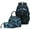 Blue, variant on Forestfish Camo Blue Backpack Set for Teen with Lunch Bag and Pencil Case Water Resistant Lightweight Large Bookbag