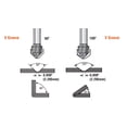 thumbnail image 4 of Herramienta Amana 45792-M Ranura en V 90 grados. Plegado para paneles de material compuesto de aluminio (ACM) como Alucobond Dibond Punta de 0,090 Ancho de corte x 3/8 CH x 1/2 D x 6 mm Broca fresador, 4 of 5