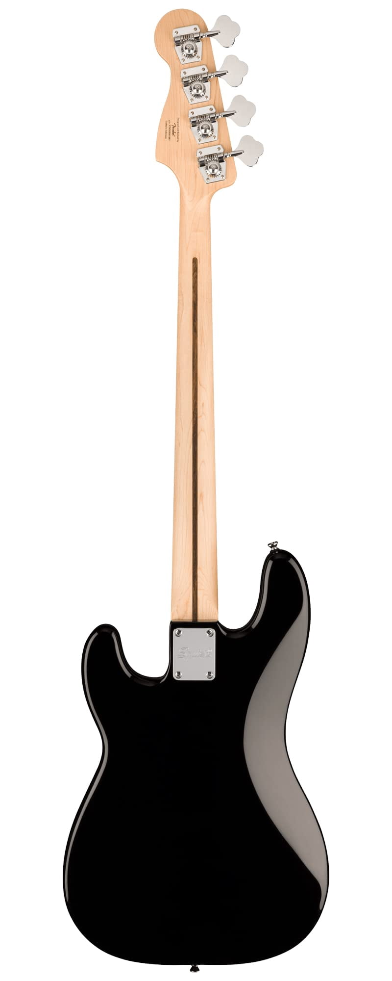 Fender Squier Sonic Precision Bass Guitar, Laurel Fingerboard - Black Bundle with Tuner, Strap, and Austin Bazaar Instructional DVD