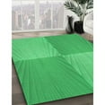 thumbnail image 2 of Ahgly Company Indoor Square Patterned Neon Green Area Rugs, 3' Square, 2 of 6