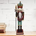 thumbnail image 5 of yotijay 30cm Height Wooden Nutcracker Ornaments Doll Figures Pendant Puppet Toy, 5 of 9