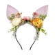 thumbnail image 2 of Diadema con orejas de conejo de Pascua, diadema con flores, accesorios para el cabello encantadores Rosa, 2 of 9