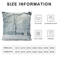 thumbnail image 5 of Orinice Snowy Scene Trees Bird Graphic Decorative Cushion Throw Pillow Cover High-Quality Winter Pillow Case 1PC 12x12in, 5 of 5