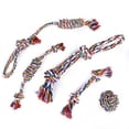 thumbnail image 5 of Dog Chew Rope Toys Bite Resistant Pet Dog Treat Dispenser Ball Toy Set, 5 of 7