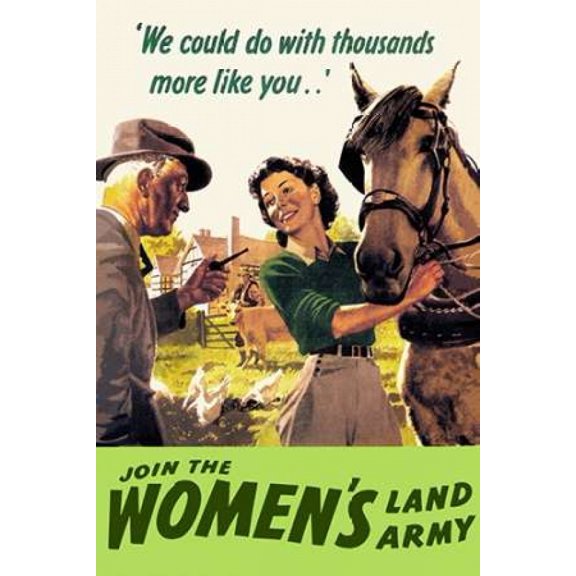 Join the Womens Land Army Canvas Art - Cross (24 x 36)