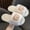 White, variant on CHUOU Winter Children's Cotton Shoes Boys And Girls Indoor Leisure Cartoon Cute Bear Non Comfortable Thick Bottom Plush Slippers
