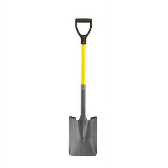 Closed Back Shovel - Square Point With 27" D Fiberglass Handle