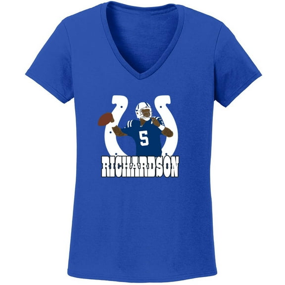 Anthony Richardson Colts Logo LADIES V-NECK Shirt T-Shirt