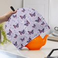 thumbnail image 3 of HELLHERO Butterfly Floral Print Tea Cozies Covers Keep Warm Easy to Clean Teapot Dust Cover, 3 of 6