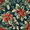Retro Christmas Poinsettia, variant on Yayeee Foldable Storage Basket for Shelves with Handles Waterproof Cloth Bins, Retro Christmas Poinsettia