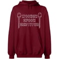 thumbnail image 2 of OXI Hoodie Sweatshirt - Wooden Spoon Survivor, Basic Casual Hoodie for Men's and Women Fleece Hoodie Long Sleeve - Cardinal Red Medium, 2 of 3