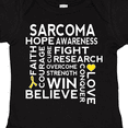 thumbnail image 4 of Inktastic Bone Cancer Sarcoma Ribbon Awareness Boys or Girls Baby Bodysuit, 4 of 5