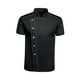 thumbnail image 3 of Chaqueta de chef para hombre y mujer, ropa de chef, ropa de camarero, botones a presión, transpirable con SG, 3 of 9
