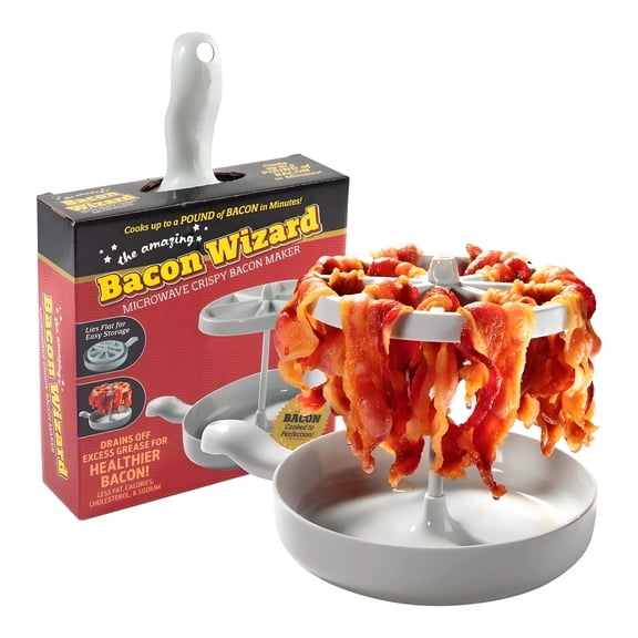 ACDANC Bacon Pan,Healthy Fat-Reducing Design Microwave Bacon Cooker,Durable & Easy to Clean Microwave Bacon Tray Bacon Rack for Oven