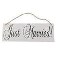 thumbnail image 1 of MasteelfCA JUST MARRIED Signs with Wire Hangers Wedding Hanging Decoration, 1 of 5
