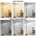 thumbnail image 7 of Star LED Floor Lamp, Bright Floor Lamps for Living Room with 1H Timer, Stepless Adjustable 3000K-6000K Colors & Brightness Standing Lamp with Remote & Touch Control 15W Reading Floor Lamps, 7 of 7