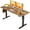 Rustic Brown, variant on Electric Standing Desk, Height Adjustable Desk, Sit Stand up for Work Office Home, Ergonomic Rising Computer Table with Memory Preset