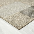 thumbnail image 3 of LR Home Pablo 5' x 7' Tan/Brown Checkered Durable Indoor/Outdoor Area Rug, 3 of 8