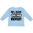 thumbnail image 3 of Inktastic Eat, Sleep, Krav Maga, Repeat Boys or Girls Long Sleeve Toddler T-Shirt, 3 of 5
