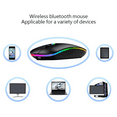 thumbnail image 3 of Wireless Bluetooth LED Slim Rechargeable Mute Mouse,Portable(USB 2.4G+Bluetooth5.2/3.0)Dual Mode Optical Computer Mice, 3 Adjustable DPI.For Laptop,iPad,PC,Android,Macbook,Tablet.(Black), 3 of 7