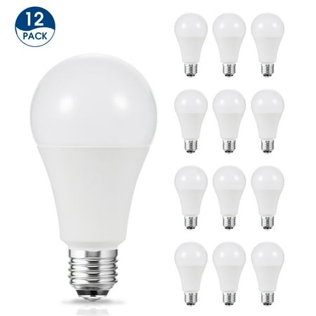 

YANSUN A21 LED Light Bulb 50-100-150WEquivalent 18W LED Bulb 2700K-4000K-6000K 800/1000/1800LM E26 Medium Screw Base LED Lamp Home Decor Lights Not-Dimmable (Pack of 12)