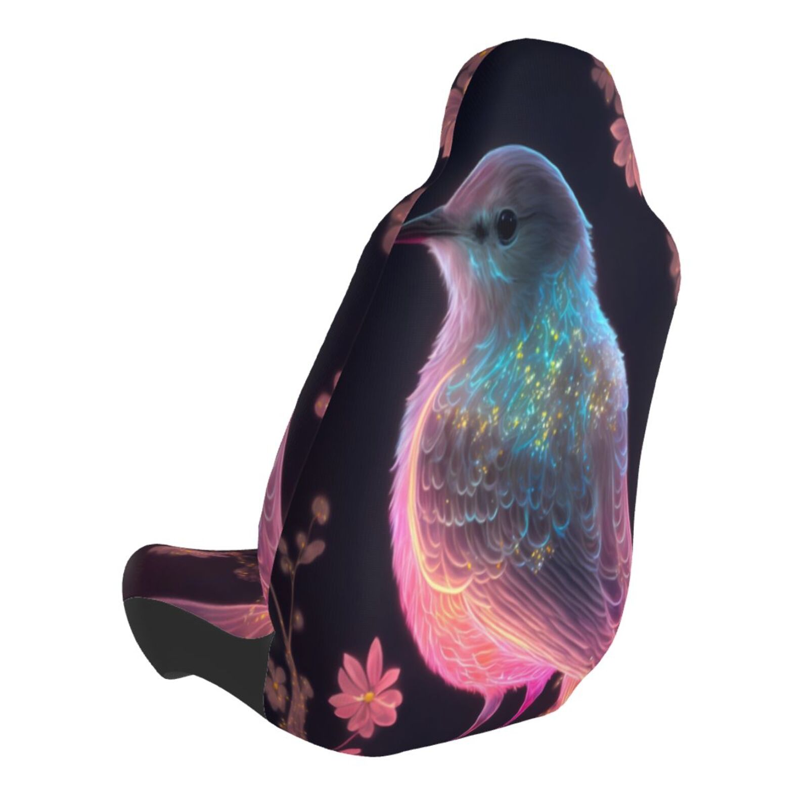 Naloa Bird 1 Car Seat Covers Universal Front Seat Coves for Car Accessories ,Padded Car Covers for Automotive, SUV, Truck, and Van