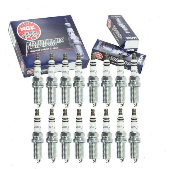 16 pc NGK Iridium IX Spark Plugs compatible with Dodge Ram 2500 5.7L V8 2009-2010