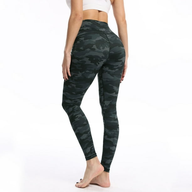 Sweatpants Women Ultra Fine Brushed Nude Camouflage Printed With Pockets  High Waist And Hips Thin Fitness Sports Yoga Pants