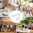 thumbnail image 7 of Luku Camping Table 6FT Picnic Folding Table Free Assembly Durable Foldable Indoor Outdoor Plastic Utility Desk with Carrying Handle, White, 7 of 7
