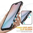 thumbnail image 4 of For iPhone 16 Pro Max Case Rugged, With Grip Ring Holder Rotating Kickstand Easy to Hand Compatile with Car Mount Anti-Scratch Heavy Duty Protective Phone Case for Apple iPhone 16 Pro Max, Rosegold, 4 of 8