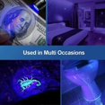 thumbnail image 2 of Black Light Fashlite, 2 piezas UV Linterna de luz negra de mano Mini detector de linternas para orina y manchas de mascotas, 2 of 4