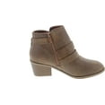 thumbnail image 6 of Forever Link Eury-4 Women's Fashion Round Toe Buckles Zipper Low Heel Ankle Booties Shoes, 6 of 7
