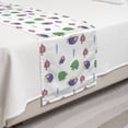 thumbnail image 2 of Cartoon Bed Runner, Fish Underwater Creatures, Decorative Accent Bedding Scarf for Hotels Homes and Guestrooms, Twin, White Multicolor, by Ambesonne, 2 of 2