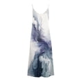 thumbnail image 3 of Vestido de Verano Casual sin Mangas Vestido Largo de Suspensión Impreso, Vestido de Vacaciones Suelto con Cuello en V para Mujeres, 3 of 5