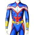 thumbnail image 4 of Cosplay Life My Hero Academia All Might Cosplay Costume Suit Lycra Fabric Bodysuit, 4 of 5