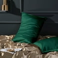 thumbnail image 6 of Ntbay 2 Pack Silky Satin King Pillowcases for Hair and Skin, Luxury and Soft Pillow Cases with Envelope Closure, 20" x 36", Dark Green, 6 of 6